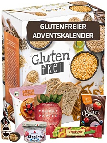 Glutenfreier Adventskalender 2022 I glutenfreie Ernährung I gesunder Adventskalender Snacks glutenfrei