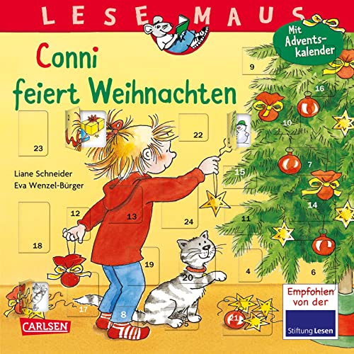 LESEMAUS 58: Conni feiert Weihnachten: Mit tollem Adventskalender | Bilderbuchgeschichte mit Adventskalender für Kinder ab 3 (58)