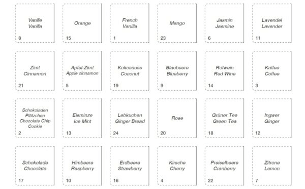 Römer Duftkerzen Adventskalender Römer Duftkerzen Adventskalender
