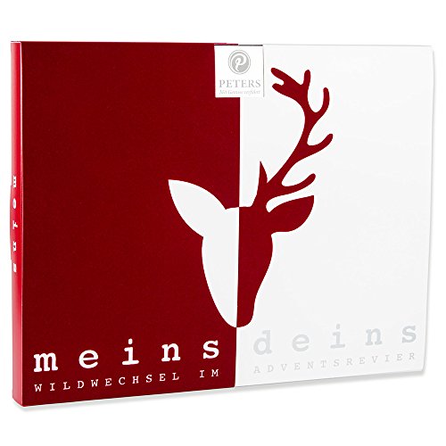 Peters Adventskalender "Meins & Deins" für Paare | Pärchen Adventskalender mit edlen Pralinen | Weihnachtsgeschenk für Paare