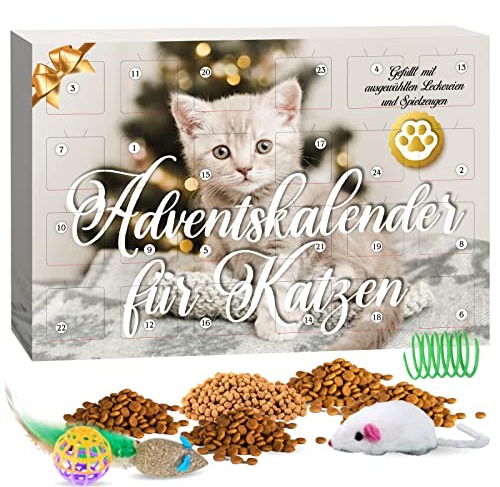 Adventskalender Katzen 2022 mit Spielzeug & köstlichen Leckerlies