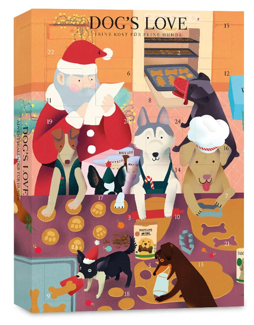 DOG'S LOVE-Adventskalender mit Bio-Leckerli