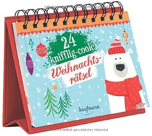 24 knifflig-coole Weihnachtsrätsel: Der Rätseladventskalender (Adventskalender für Erwachsene: Aufstell-Buch mit Rätseln)