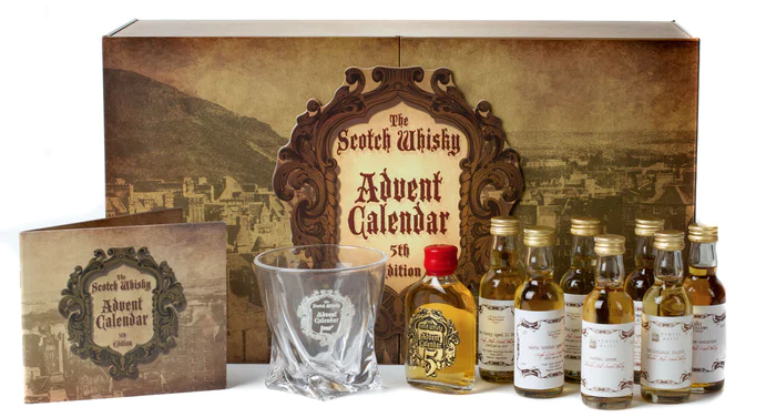 Deluxe Scotch Whisky 5th Edition Advent Calendar - Inhalt Content (EN)