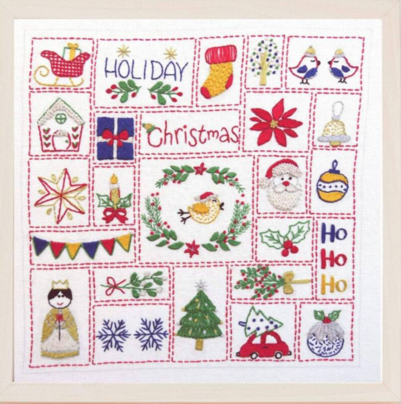Hand Embroidery Kit Christmas Advent Calendar