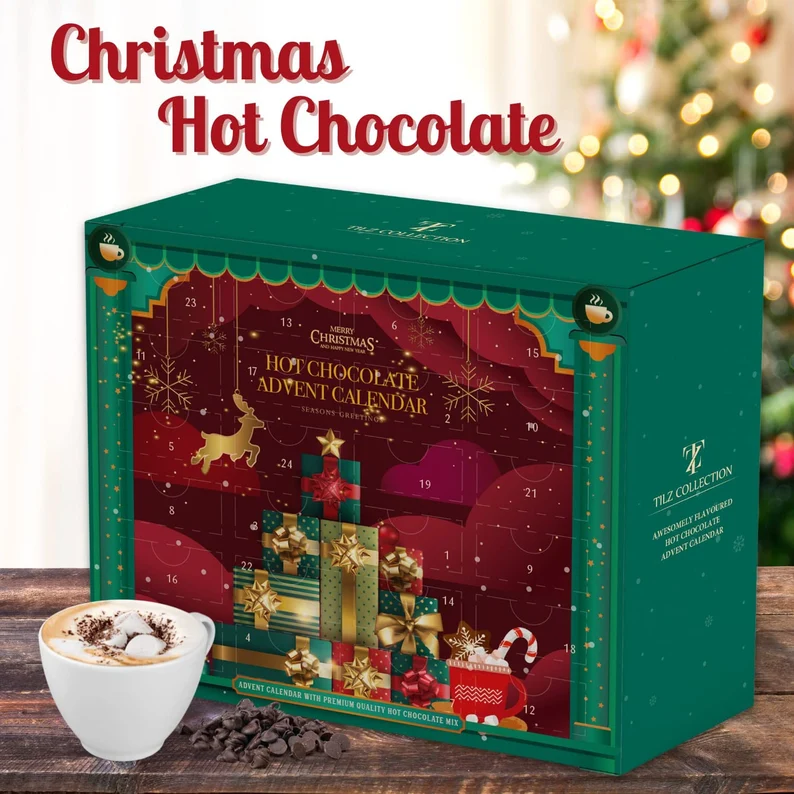 Hot Chocolate Advent Calendar 2023 - Inhalt Content (EN)