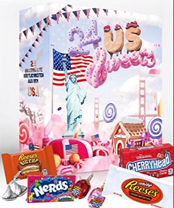 US Süßigkeiten Adventskalender 2022 I 24 Original Sweets aus Amerika I American Candy Adventskalender