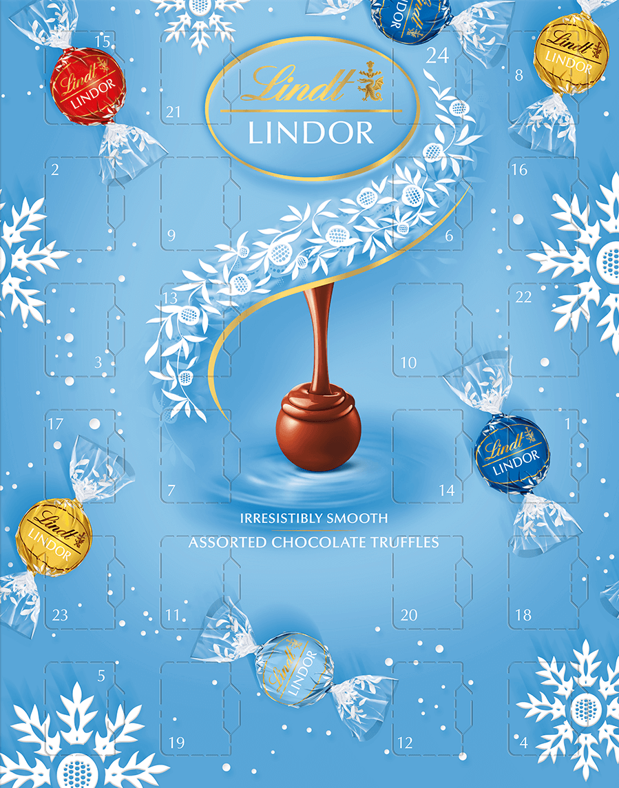 Lindt LINDOR Milk & White Chocolate Advent Calendar