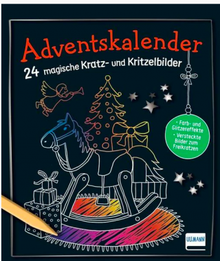 Kratz- und Kritzelbilder Adventskalender