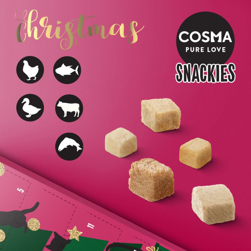 Cosma Snackies Adventskalender für Katzen - Inhalt