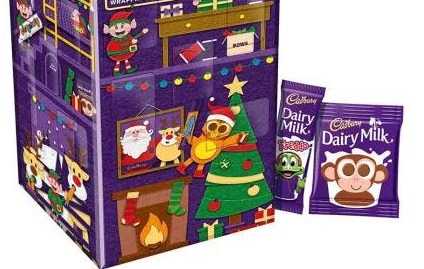 Cadbury 3D Chocolate BOX OF 6 (308g) Advent Calendar - Inhalt Content (EN)