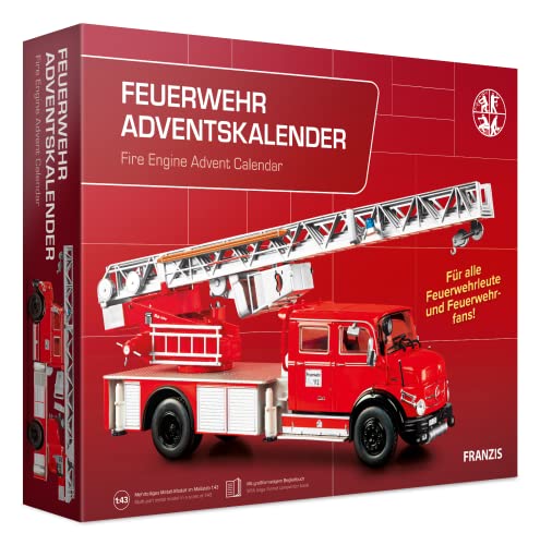 Feuerwehr Adventskalender: Mehrteiliges Metallmodell im Maßstab 1:43. Mit großformatigem Begleitbuch