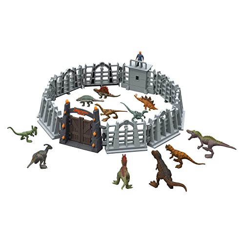 Jurassic World HHW24 - Adventskalender 2022 für Kinder mit Überraschungen für 24 Tage, enthält diverse Dinosaurier-Figuren und Kampf-Arena, Spielzeug ab 3 Jahre variant