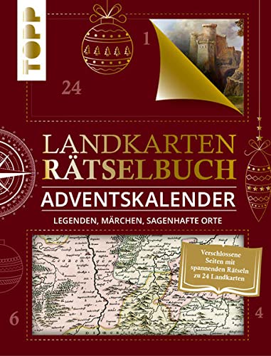 Landkarten Rätselbuch Adventskalender 2022