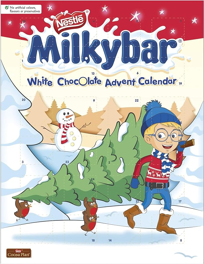 Milkybar White Chocolate Christmas Advent Calendar, 85g
