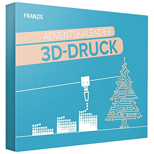 Franzis 67280-3 Adventskalender 3D Drucker durch den Advent, für Kinder ab 14 Jahre, bunt