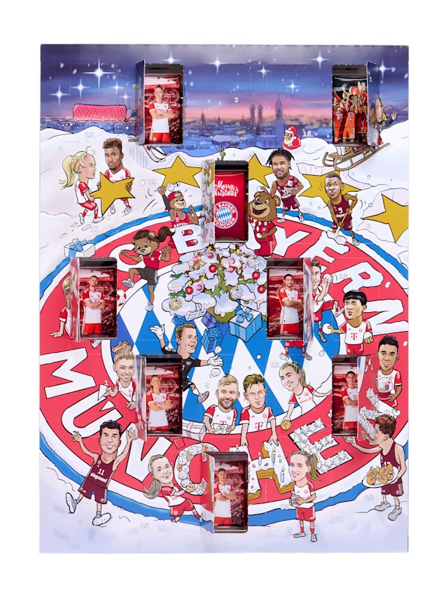 FC Bayern Schoko-Adventskalender 2023 - Inhalt