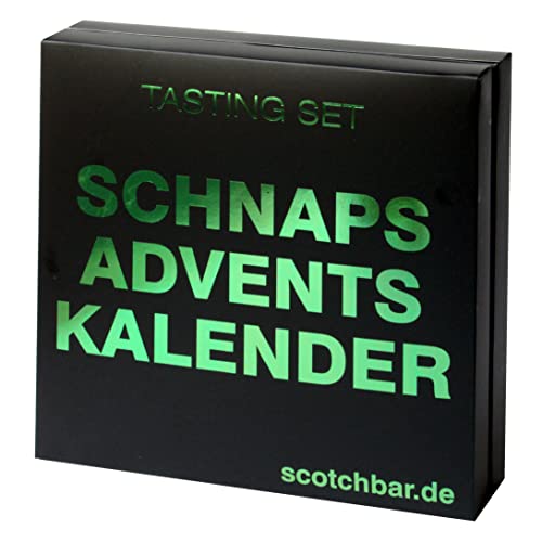 Schnaps Adventskalender in edler Geschenkbox exklusiv von scotchbar – 24 hochwertige Schnäpse