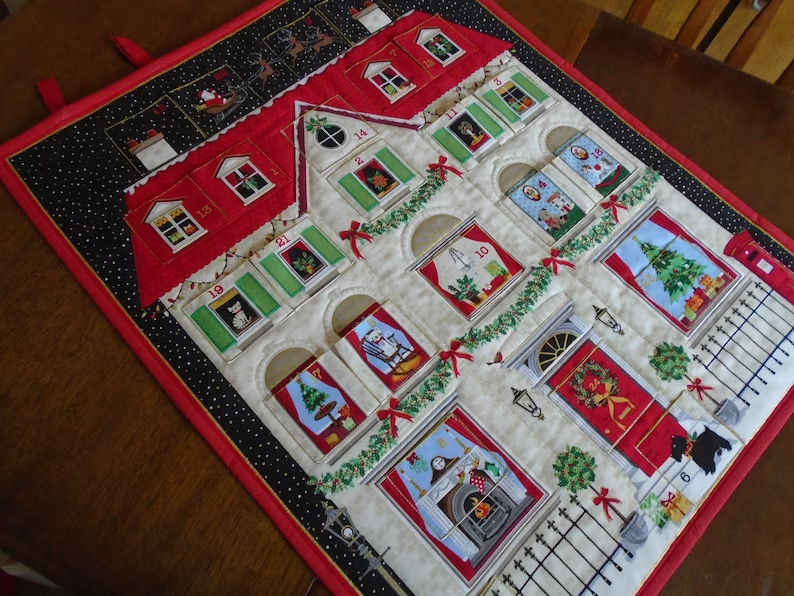 Quilted House Fabric Advent Calendar 2023