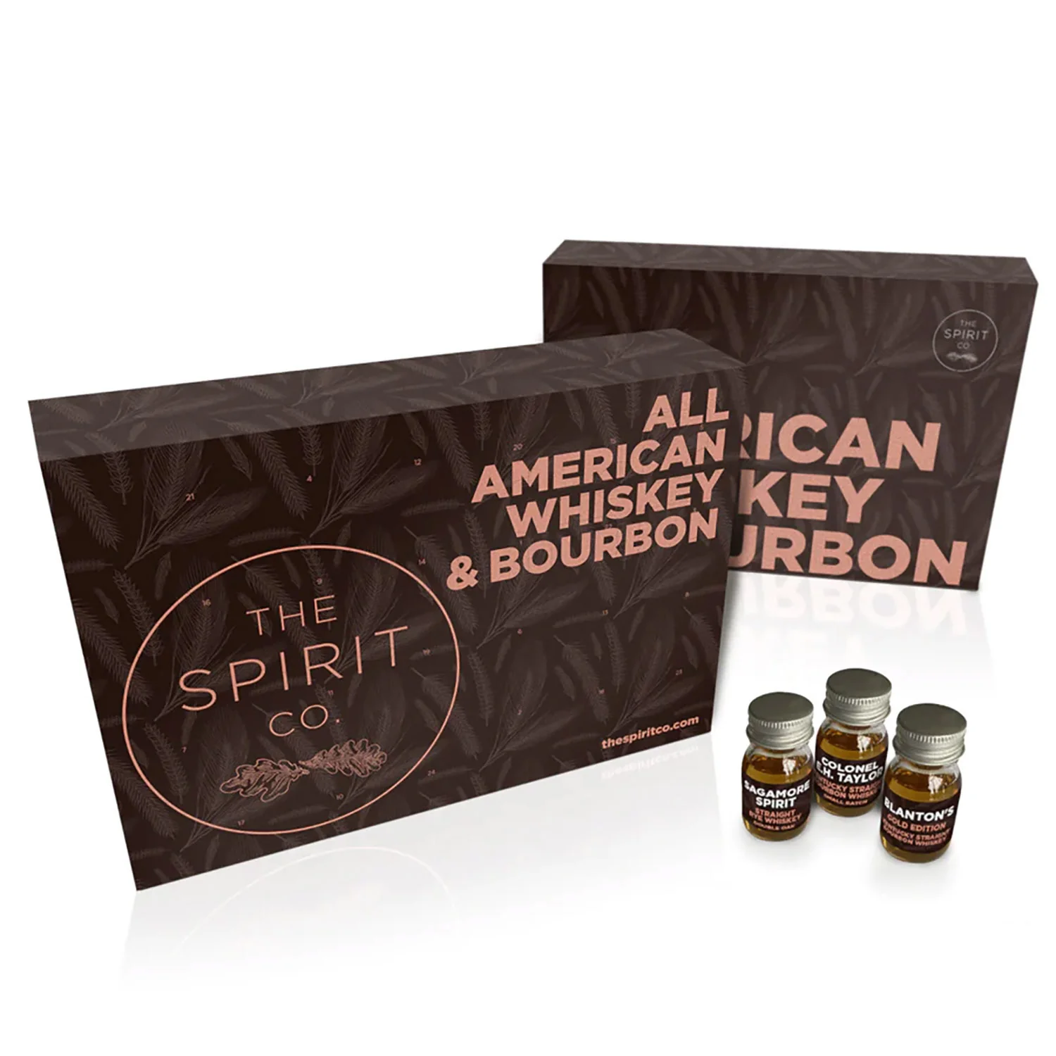Spicers of Hythe Ltd Spirit & Co - All American Whiskey & Bourbon Advent Calendar - Inhalt Content (EN)