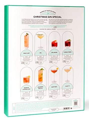 Drink Syndikat Gin Cocktail Adventskalender 2022 - Craft Gins, Premium Zutaten und Rezepturen für 16 exzellente Gin Cocktails variant