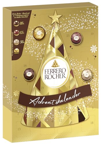 Ferrero Rocher Adventskalender - Adventskalender mit ausgewählten Ferrero Rocher Spezialitäten - 1 Kalender à 300 g