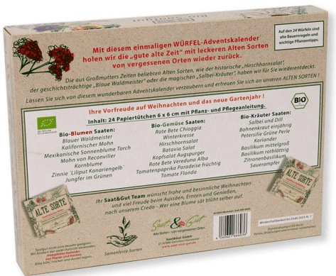 BIO Alte Sorten Saatgut Adventskalender BIO Alte Sorten Saatgut Adventskalender