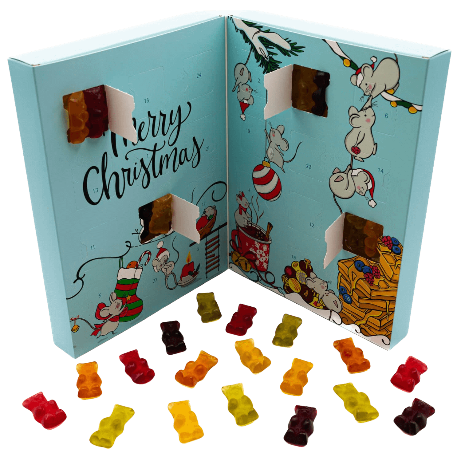 Hallingers Fruchtgummi Adventskalender Hallingers Fruchtgummi Adventskalender