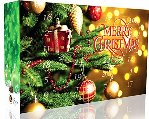 C&T Tee-Adventskalender 2020 mit 24 losen Grüntees - edle Tee-Sorten à 20 g für je 4 Tassen (1 Kanne) in dekorativem Kalender - Grüner Tee…