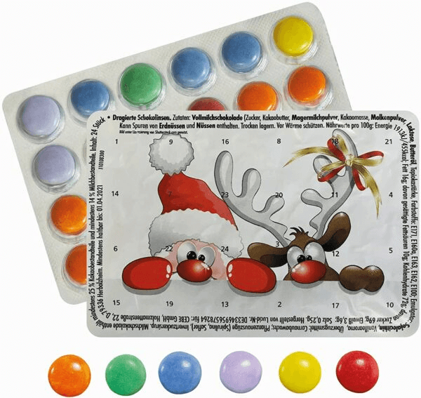 Mini-Adventskalender mit Schokolinsen – Der vielleicht kleinste Adventskalender der Welt Mini-Adventskalender mit Schokolinsen – Der vielleicht kleinste Adventskalender der Welt