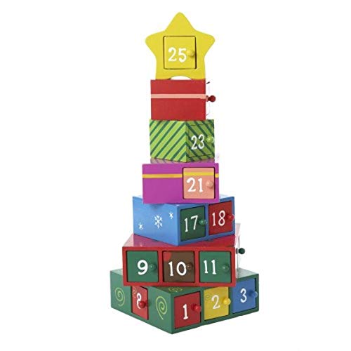 Kurt Adler Wooden Advent Calendar – detail 1