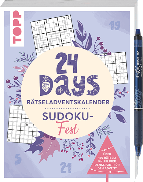 24 DAYS RÄTSELADVENTSKALENDER – Sudoku-Fest | Buch von TOPP
