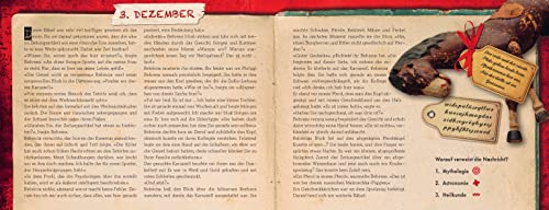 Rot rieselt der Schnee - Ein Escape-Adventskalender: Folge den 24 Rätseln und entkomme dem Wahnsinn (Escape-Adventskalender: Weihnachts-Thriller mit Seiten zum Auftrennen) variant