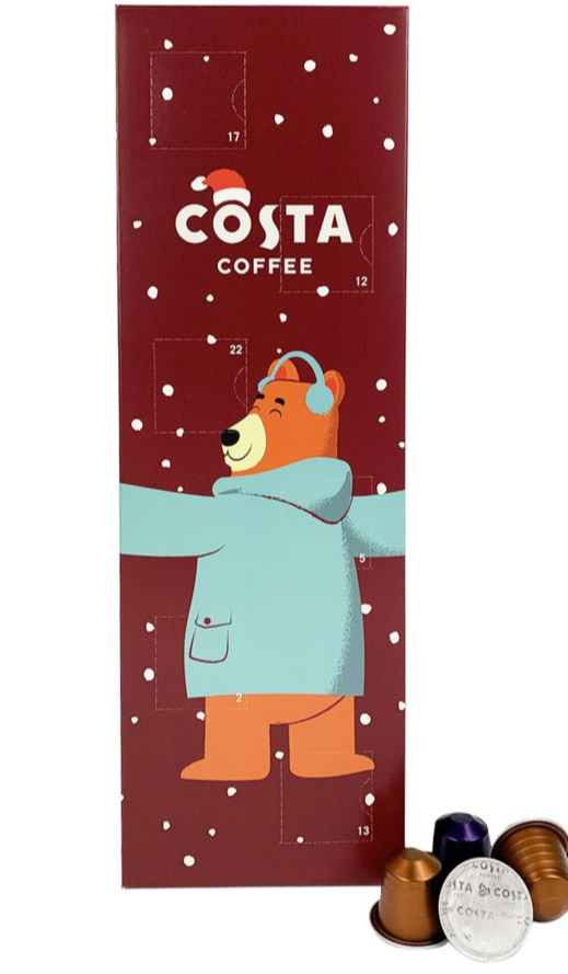Costa Coffee 24 capsule Advent Calendar 2022