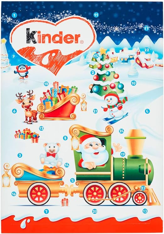 Kinder Mini Santa Advent Calendar 135g