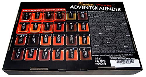 Chili- und BBQ Adventskalender - 24 unterschiedliche Chili- und BBQ-Saucen – Fireland Foods – detail 2