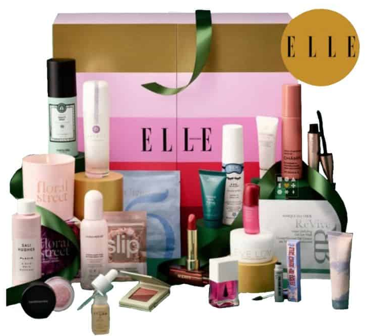 ELLE 25 Beauty Brands Worth £575! Advent Calendar 2023 Content (EN)