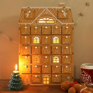 Lisa Angel Wooden Gingerbread House LED Advent Calendar 2023