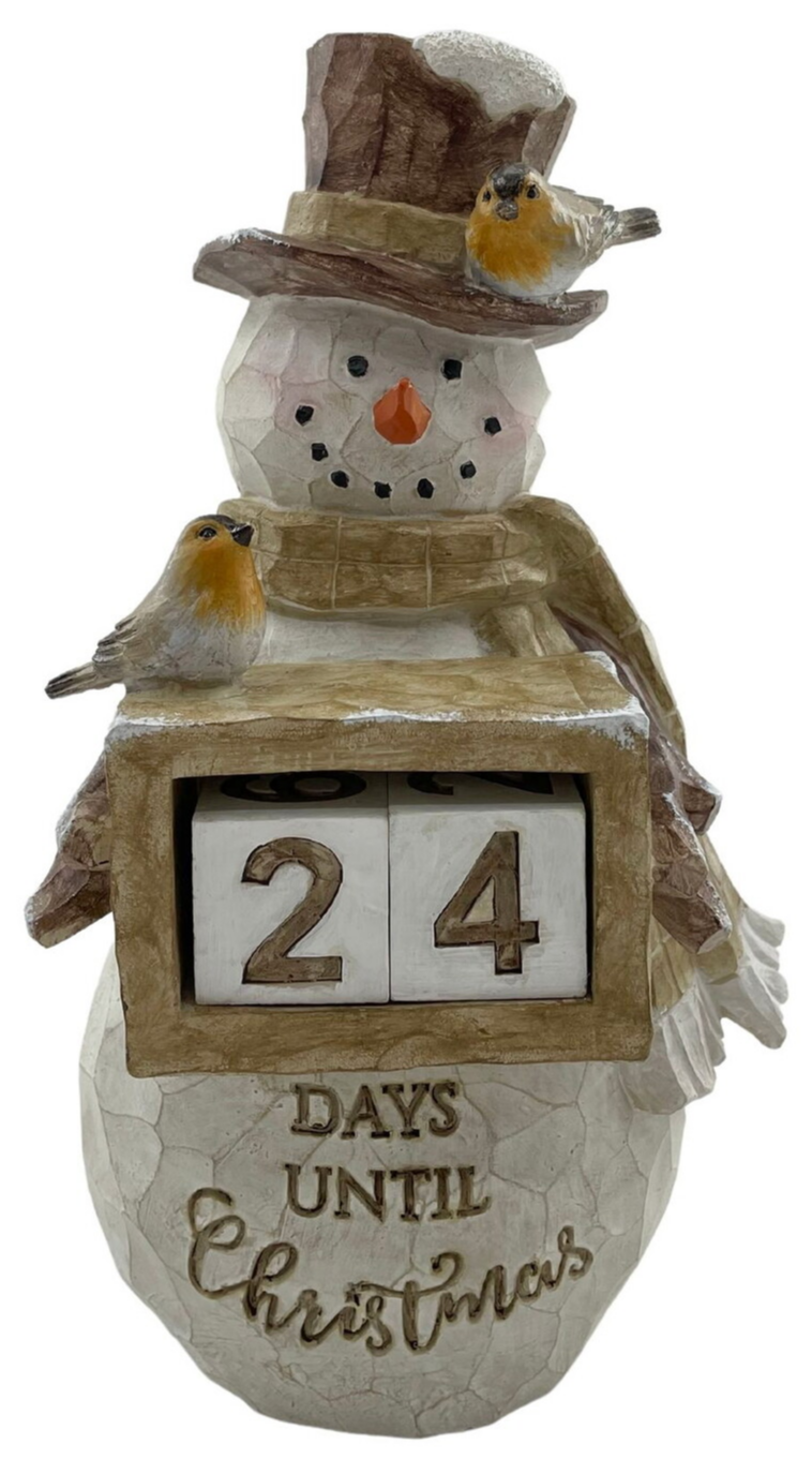 Christmas Snowman Advent Calendar - White 2023