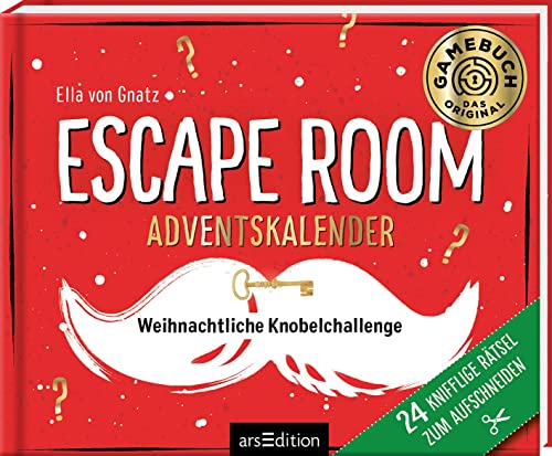 Escape Room Adventskalender. Weihnachtliche Knobelchallenge: 24 knifflige Rätsel zum Aufschneiden