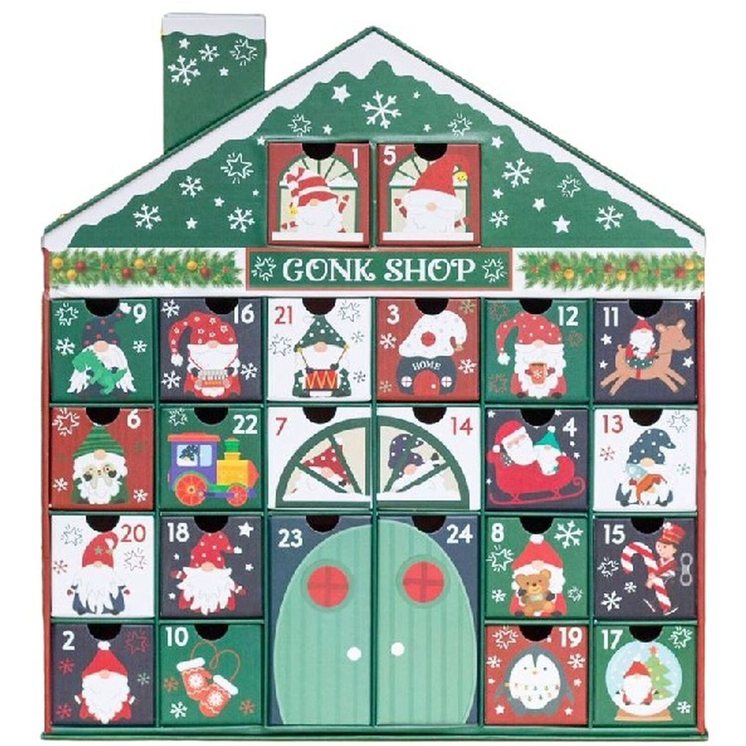 Gonk Shop Advent Calendar - Green 2023