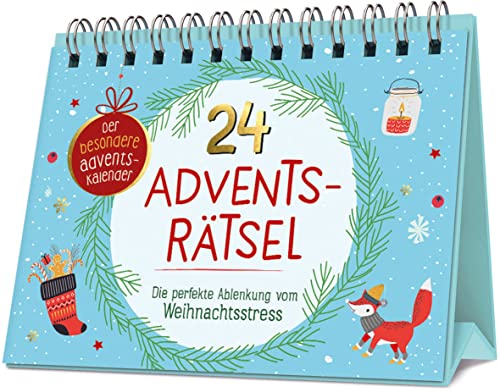24 Adventsrätsel - Die perfekte Ablenkung vom Weihnachtsstress: Der besondere Adventskalender