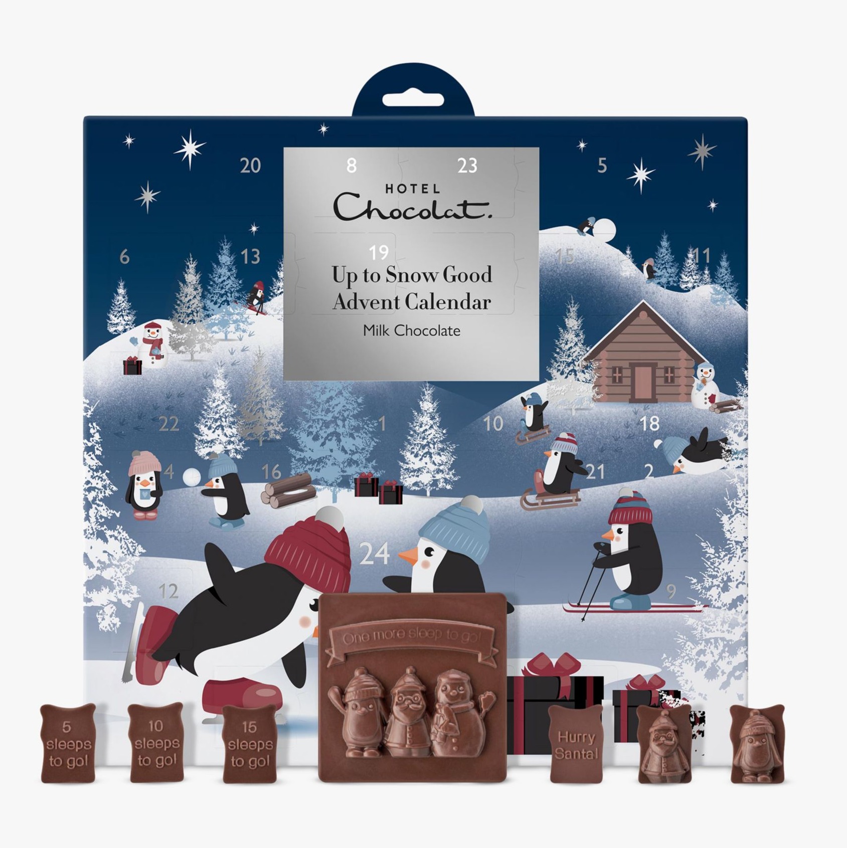 Hotel Chocolat Up to Snow Good Milk Chocolate Advent Calendar, 282g
