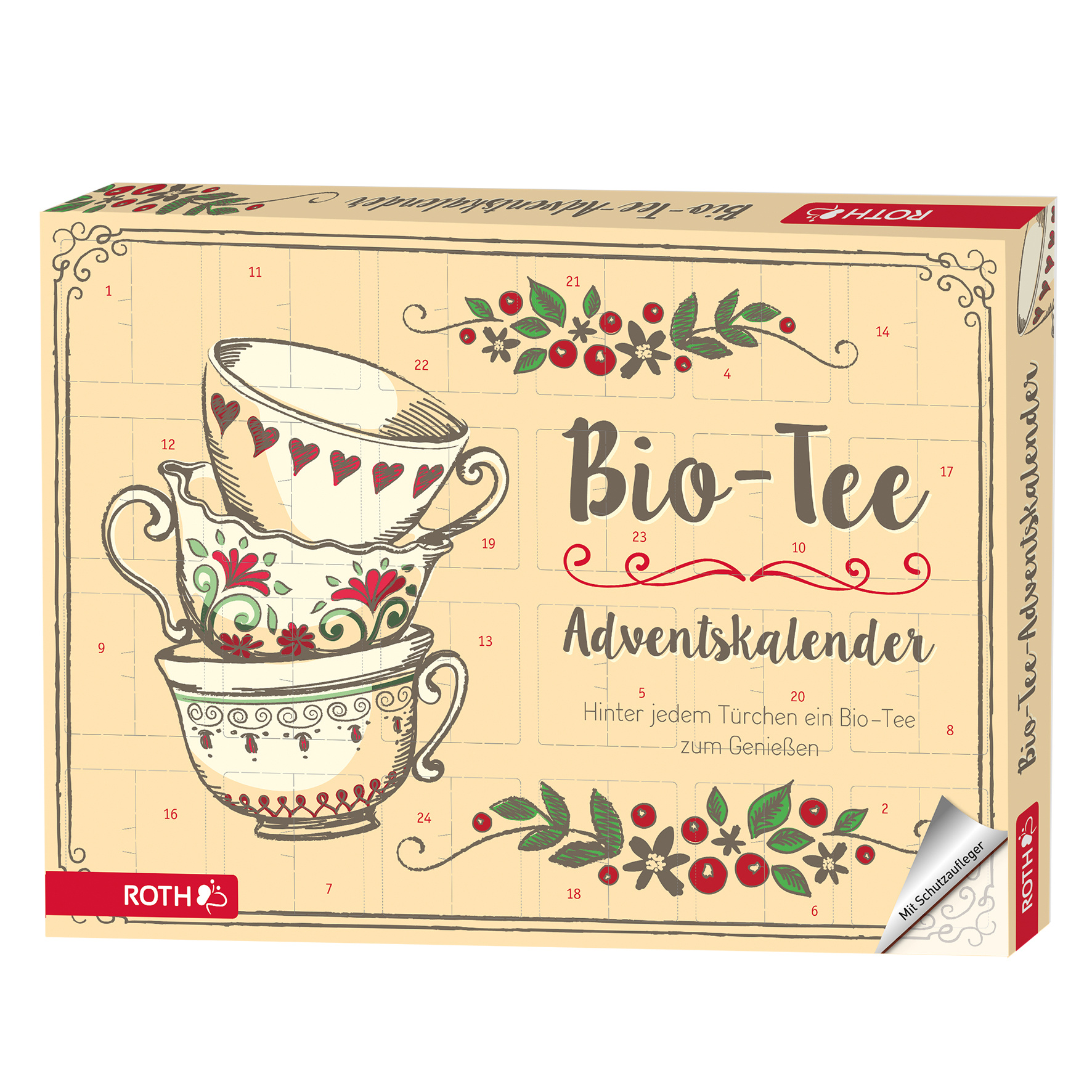 Bio Tee Adventskalender 2023 für 1 Person - Kalender bestellen