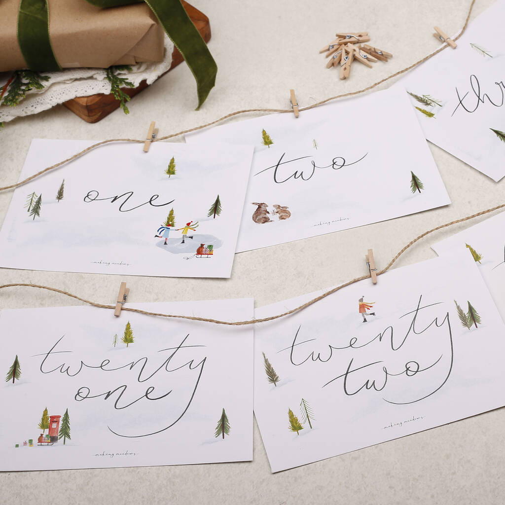 DIY Children's Christmas  Envelopes  Advent Calendar