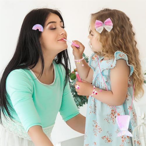 iZoeL Adventskalender kosmetik Kinder Mädchen 2023 Weihnachtskalender 24 Mode Schmuck schminke Beautykalender wie Einhornschmuck ohrringe haarschmuck ab 3-12 Jahre Mädchen variant