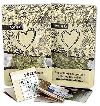 ROTH Rätsel + Bio Tee-Adventskalender 2021 gefüllt mit Premium Bio-Tee und 24 Rätseln - hochwertiger loser Kräutertee - Kalender für den Advent variant