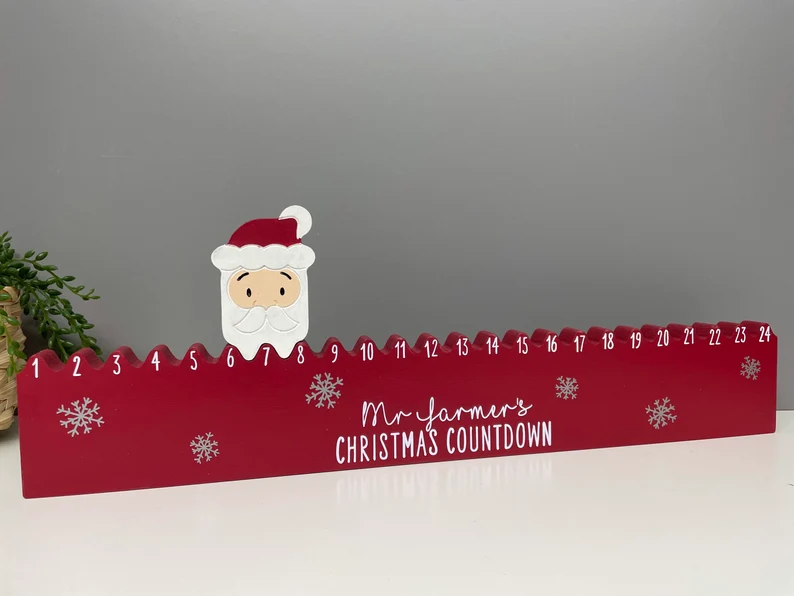 Personalised Christmas Countdown Advent Calendar