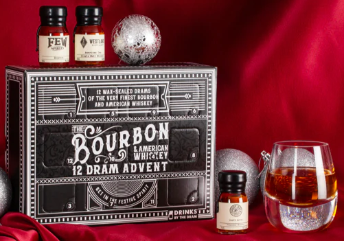 Drinks By The Dram The 12 Dram Bourbon & American Whiskey Advent Calendar - Inhalt Content (EN)