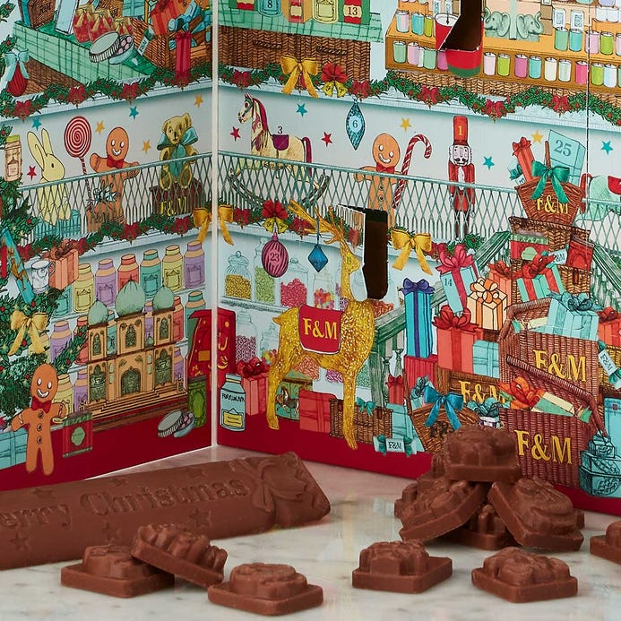 Fortnum's Children's Chocolate Advent Calendar - Inhalt Content (EN)